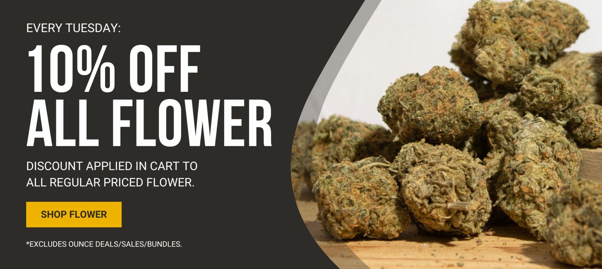 Weed Deals Canada - 10% Off All Flower Banner