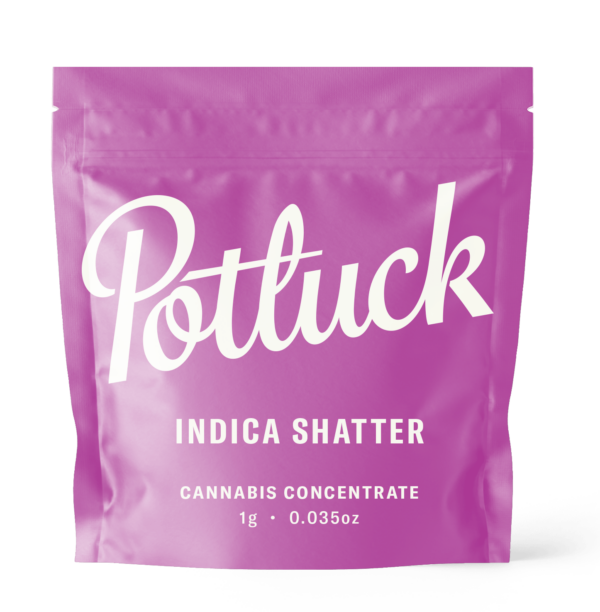 Potluck - Indica Shatter - cannabis Concentrate | Weed Deals Canada