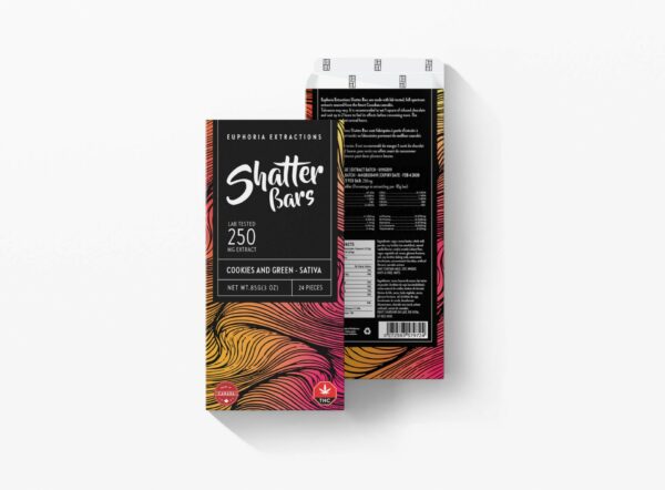 Euphoria Extractions – 500mg Shatter Bar – Milk Chocolate (Sativa) | Weed Deals Canada