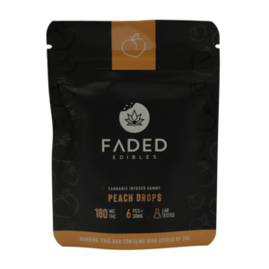 Faded Edibles – Peach Drops – 180mg | Weed Deals Canada