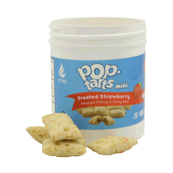 Pop Tarts Mini’s – THC Infused Frosted Strawberry Bites – 400mg | Weed Deals Canada