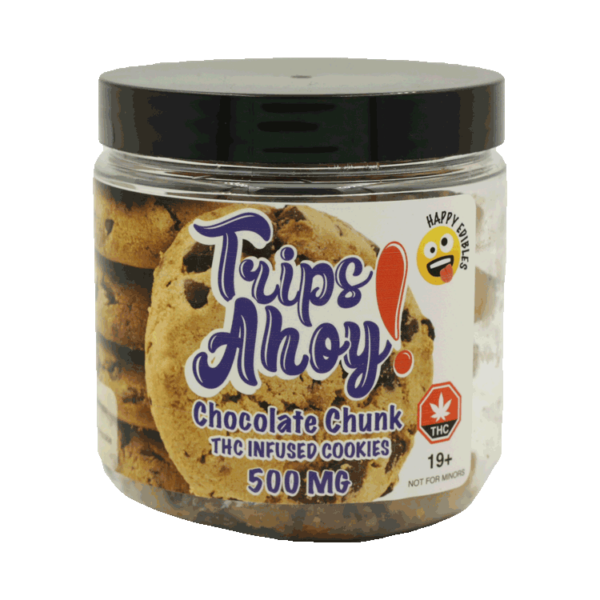 Trips Ahoy – Chocolate Chunk THC Infused Cookies – 500mg | Weed Deals Canada