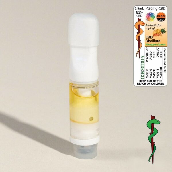Viridesco – CBD Vape Cart – Pineapple Express 0.5ml | Weed Deals Canada