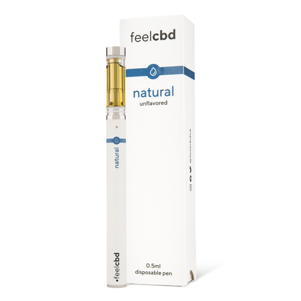FeelCBD – Natural – Disposable CBD Vape Pen 0.5ml | Weed Deals Canada