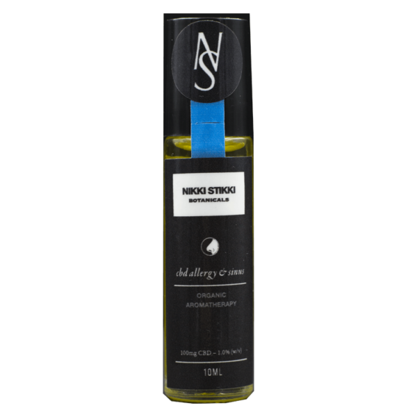 Nikki Stikki Botanicals – Organic Aromatherapy – CBD Allergy and Sinus Roller 100mg CBD | Weed Deals Canada