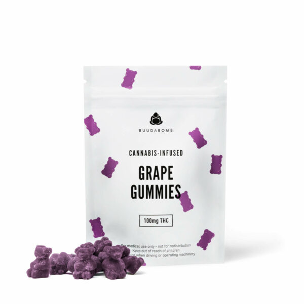 Buudabomb – Grape Gummies 100mg THC | Weed Deals Canada