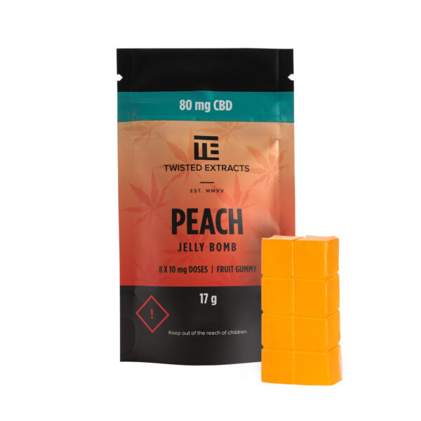 Twisted Extracts – Peach Jelly Bombs – CBD | Weed Deals Canada