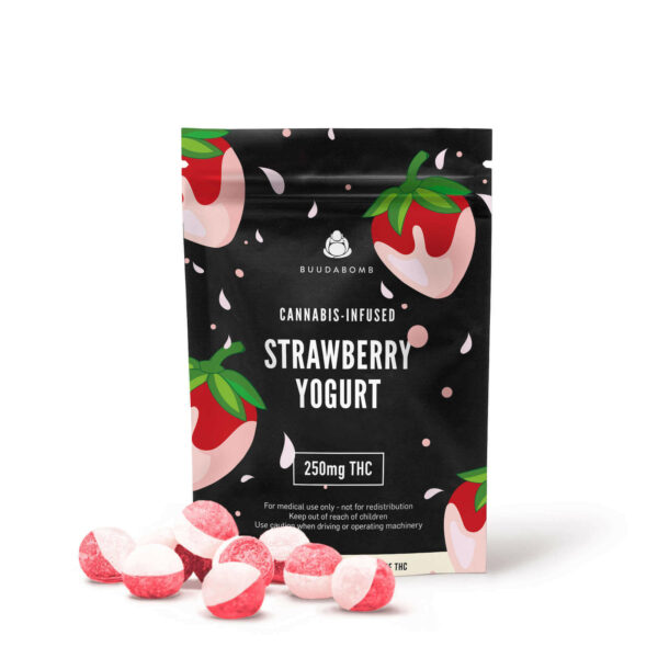 Buudabomb – Strawberry Yogurt Explosion – 250mg THC | Weed Deals Canada