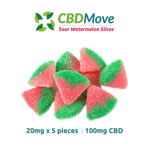 CBD Move – CBD Gummies – Watermelon – 100mg CBD | Weed Deals Canada