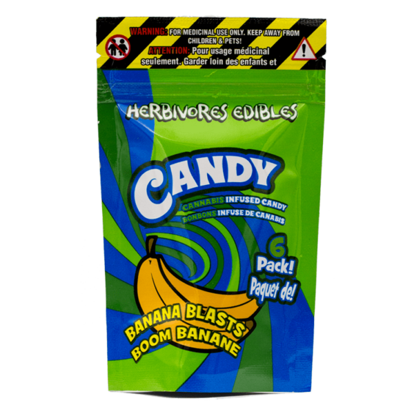 Herbivores Edibles – Banana Blasts Gummies | Weed Deals Canada