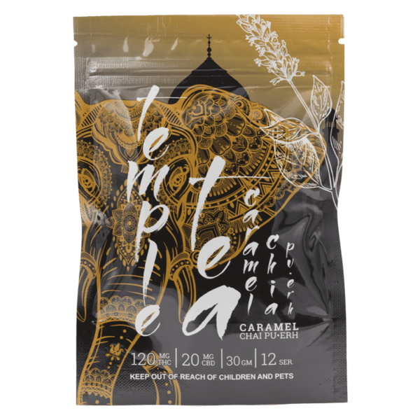 Temple Tea – Caramel Chai Pu-Erh 120mg THC | Weed Deals Canada