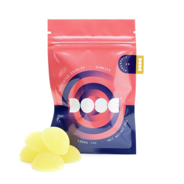 Dose Edibles Gummies – Pineapple | Weed Deals Canada