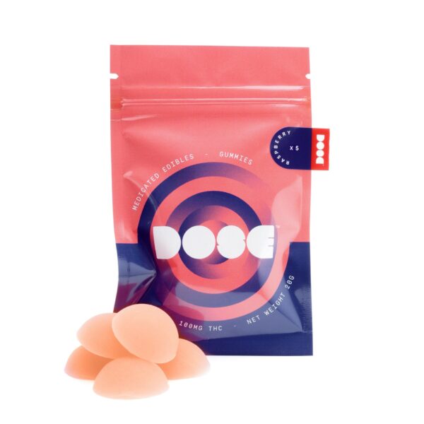 Dose Edibles Gummies – Raspberry | Weed Deals Canada