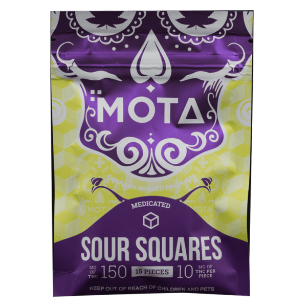 MOTA Edibles – Sour Squares – 150mg THC | Weed Deals Canada