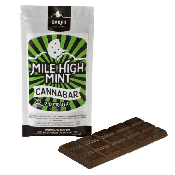 Baked Edibles – Mile High Mint Cannabar 210mg THC | Weed Deals Canada