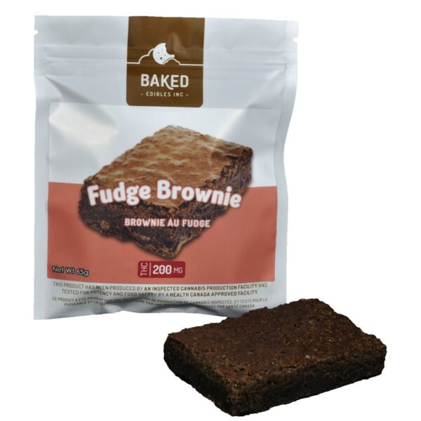 Baked Edibles – Fudge Brownie 200mg THC | Weed Deals Canada