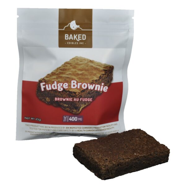 Baked Edibles – Fudge Brownie 400mg THC | Weed Deals Canada