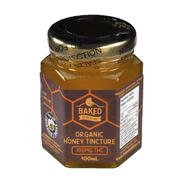 Baked Edibles – Organic Honey Tincture 100mg THC | Weed Deals Canada