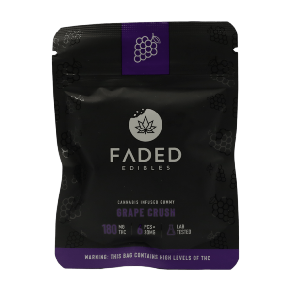 Faded Edibles – Grape Crush – 180mg | Weed Deals Canada