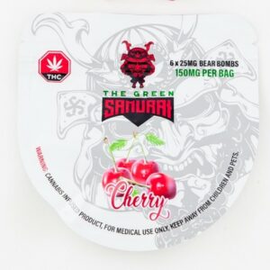 The Green Samurai – Cherry Gummies – 150mg | Weed Deals Canada