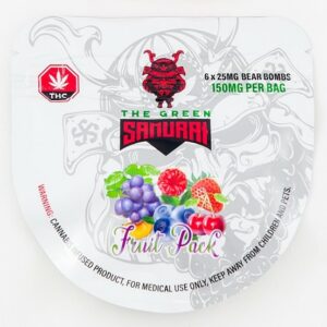 The Green Samurai – Fruit Pack Gummies – 150mg | Weed Deals Canada