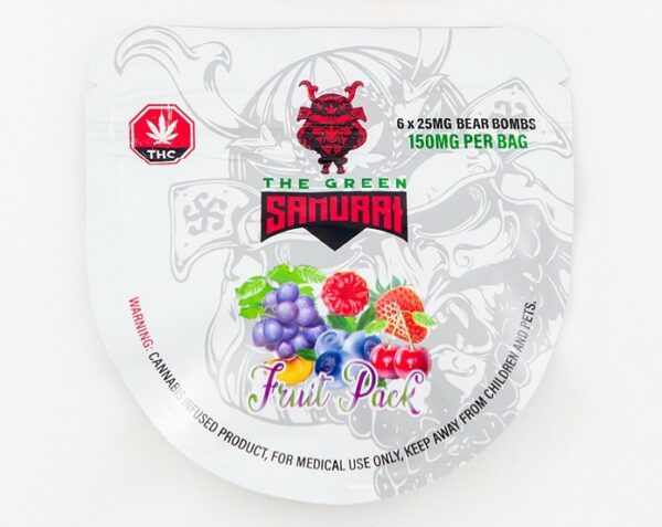 The Green Samurai – Fruit Pack Gummies – 150mg | Weed Deals Canada