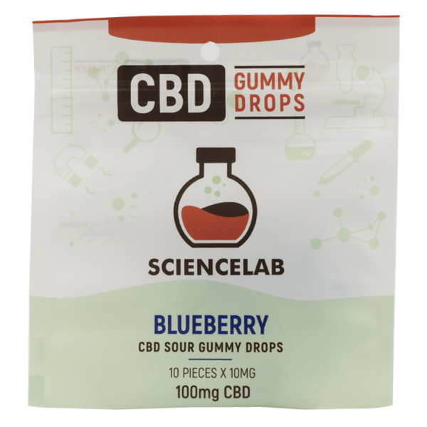 Sciencelab – CBD Sour Gummy Drops – Blueberry 100mg CBD | Weed Deals Canada