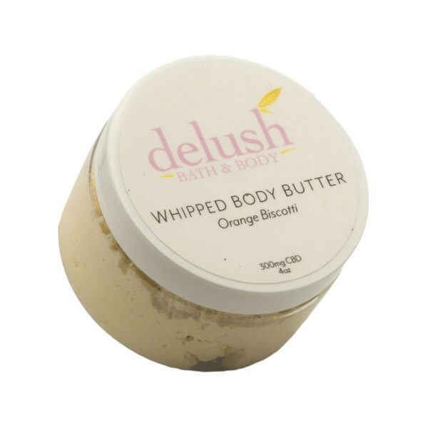 Delush Bath and Body – Whipped Body Butter – Orange Dreamsicle 300mg CBD | Weed Deals Canada