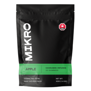 Mikro – THC Gummies – 100mg THC – Apple | Weed Deals Canada