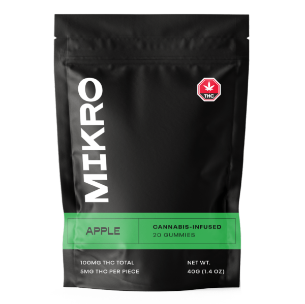 Mikro – THC Gummies – 100mg THC – Apple | Weed Deals Canada