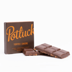 Potluck – Infused Chocolate – Toffee (Skor) – 300mg THC | Weed Deals Canada