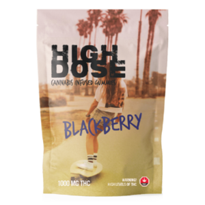 High Dose – cannabis Infused Gummies – Blackberry – 1000mg/1500mg | Weed Deals Canada