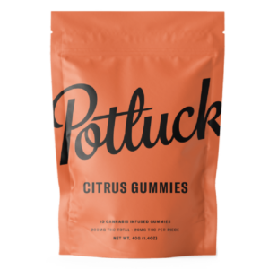 Potluck Extracts – Citrus Gummies – 200mg THC | Weed Deals Canada