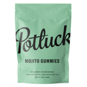 Potluck Extracts – Mojito Gummies (1:1) – 100mg THC / 100mg CBD | Weed Deals Canada