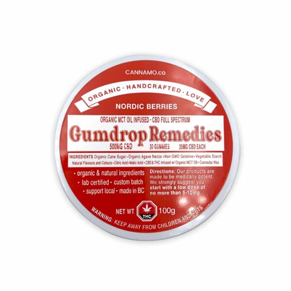 Gumdrop Remedies – Nordic Berries – 500mg CBD | Weed Deals Canada