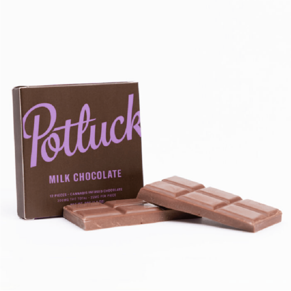 Potluck – Infused Chocolate – Milk Chocolate – 300mg THC | Weed Deals Canada