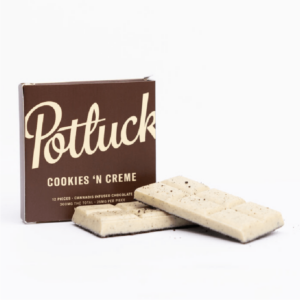 Potluck – Infused Chocolate – Cookies & Cream – 300mg THC | Weed Deals Canada