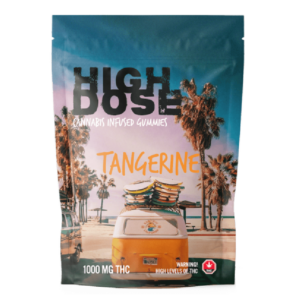 High Dose – cannabis Infused Gummies – Tangerine – 1000mg/1500mg | Weed Deals Canada