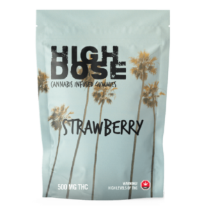 High Dose – cannabis Infused Gummies – Strawberry – 500mg/1000mg | Weed Deals Canada