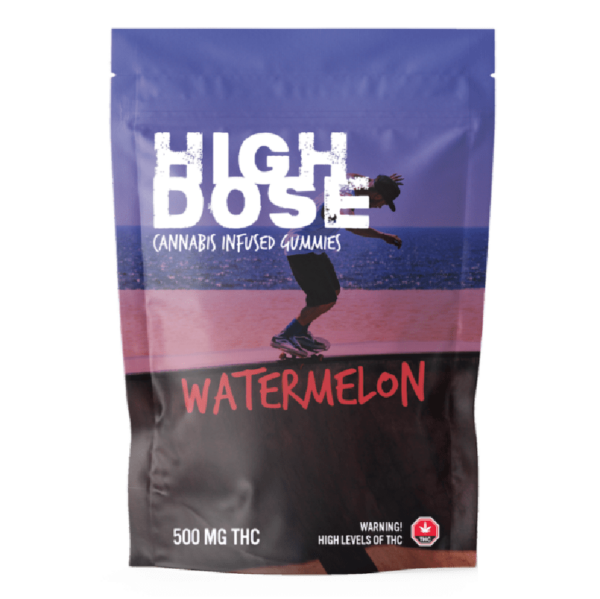 High Dose – cannabis Infused Gummies – Watermelon – 500mg/1000mg | Weed Deals Canada