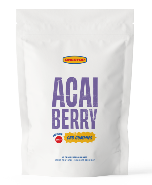 OneStop – Açai Berry CBD Gummies 500mg | Weed Deals Canada