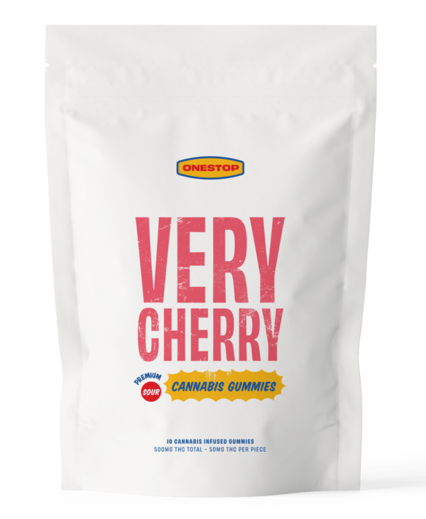 Onestop – Very Cherry THC Gummies 500mg | Weed Deals Canada