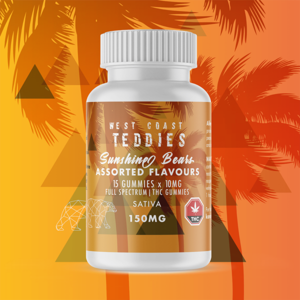 West Coast Teddies – Sunshine Bears – Sativa (150mg) | Weed Deals Canada