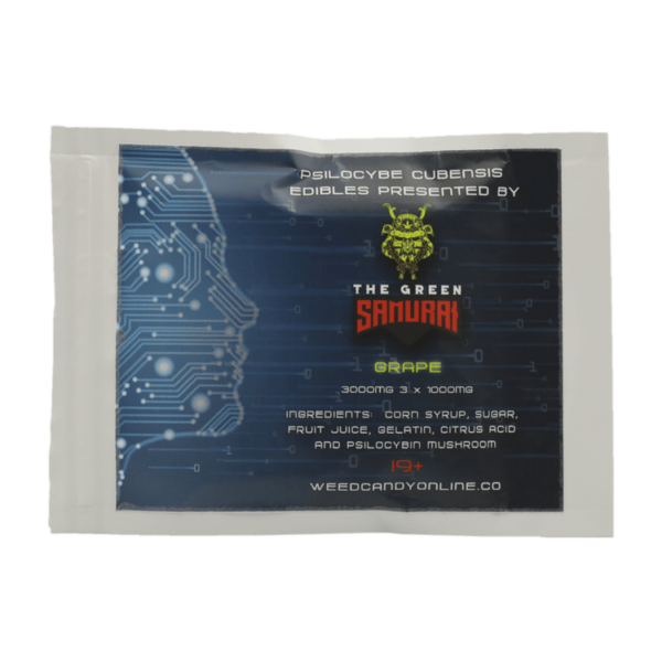 The Green Samurai – Shroom Gummies – Grape – 3g | Weed Deals Canada