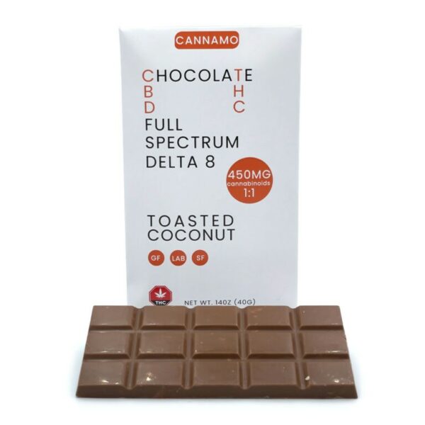 Cannamo – Full Spectrum CBD 1:1 Delta 8 Chocolate – 450mg | Weed Deals Canada